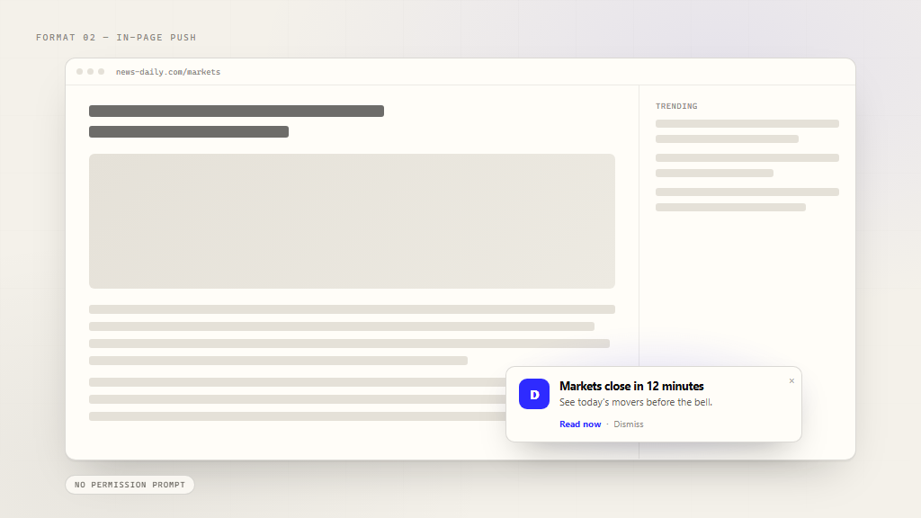 In-Page Push